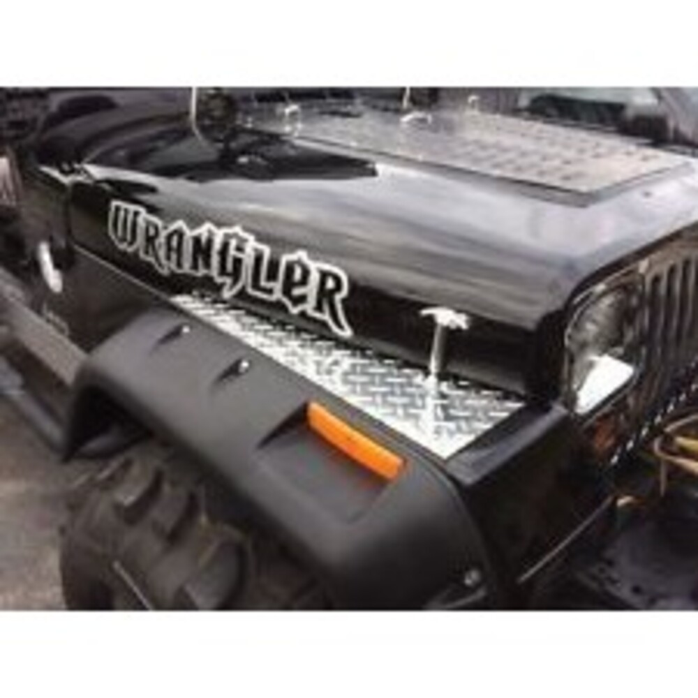 Fits 1987 to 1995 JEEP YJ  WRANGLER FENDER TOP COVERS Diamond Plate WOW!!!